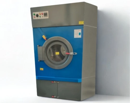 High-capacity industrial dryer machine for commercial laundries with energy-efficient operation
